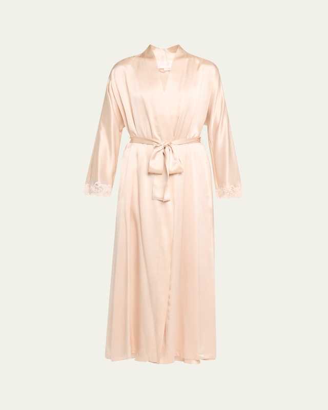 Bijoux Long Silk Robe
